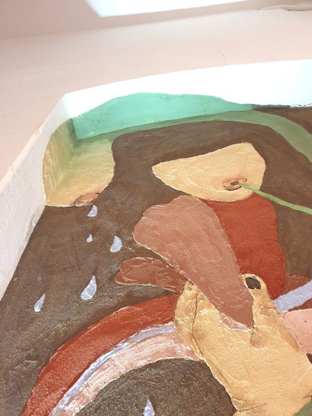 Bilder gestalten mit Heike und Buket und Lehm und Pigmenten Bilder gestalten mit Heike und Buket und Lehm und Pigmenten