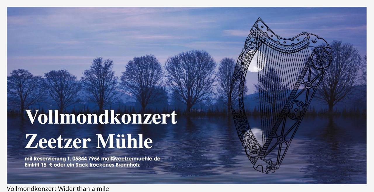 wider than a mile 
vollmondkonzert