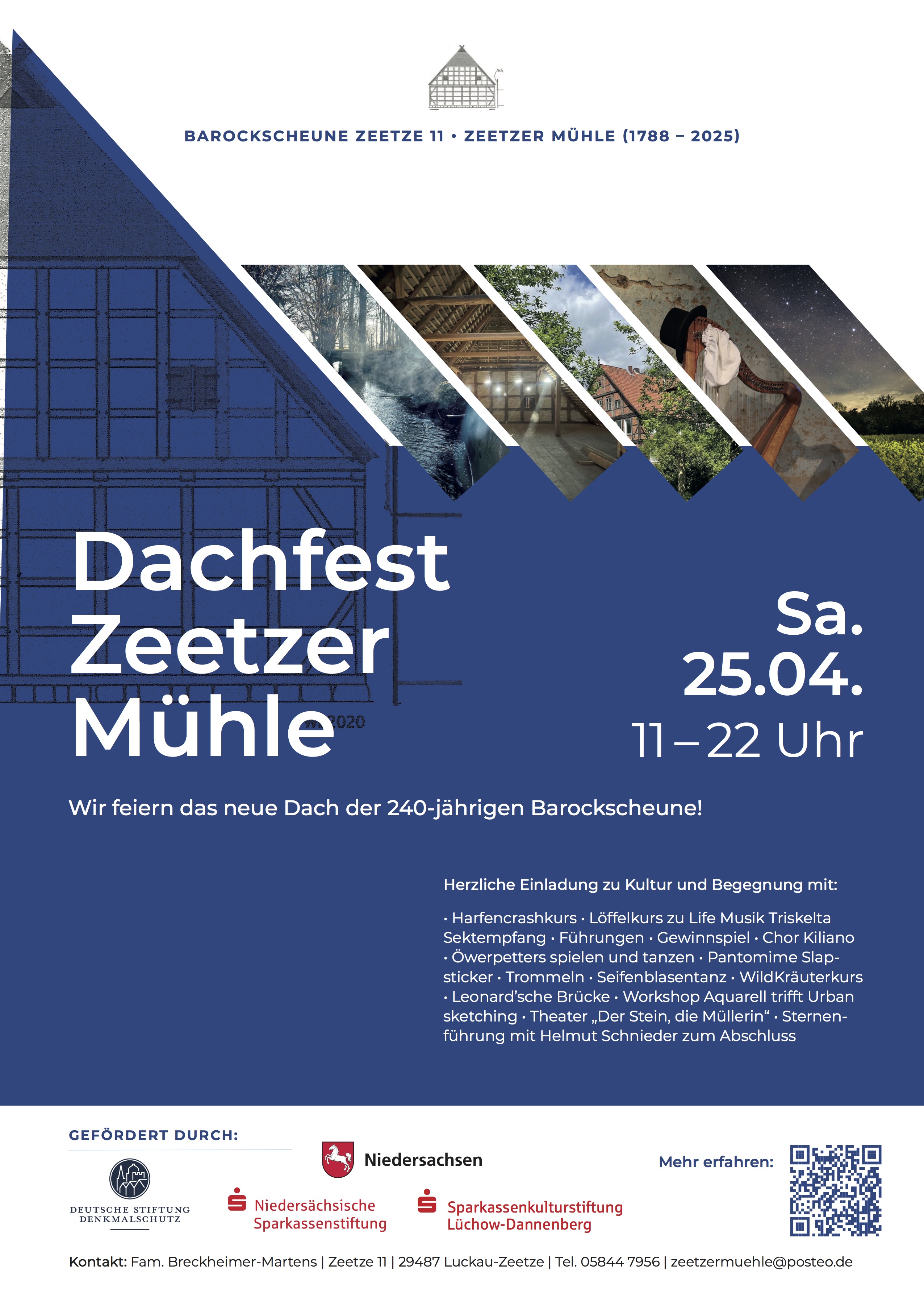 Plakat Dachffest Barockscheune Zeetze 11
